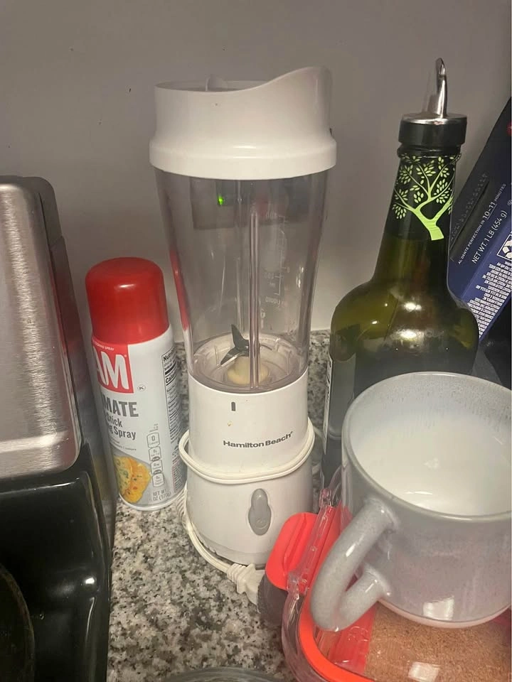 Hamilton Beach Personal Blender with Travel Lid - White