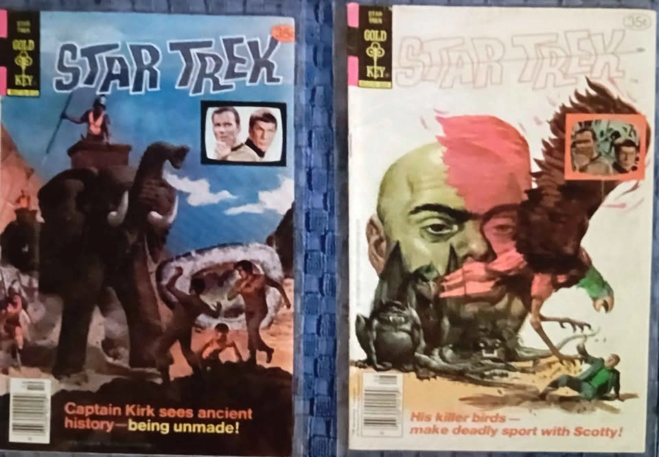 7 STAR TREK & 1 U.F.O Unidentified Flying Oddball Comics - photo 2