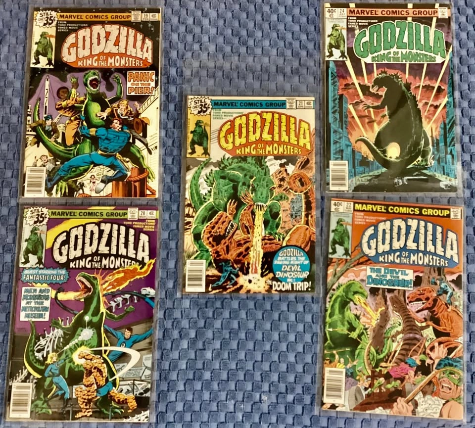 13 VINTAGE GODZILLA Comics from the 70’s - photo 2