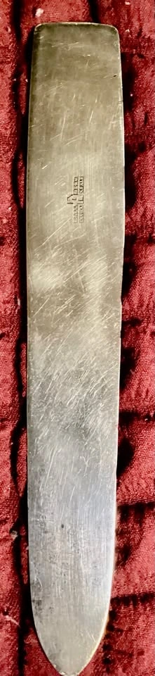 Vintage Swedish Nickel Silver Letter Opener/Page turner - photo 5