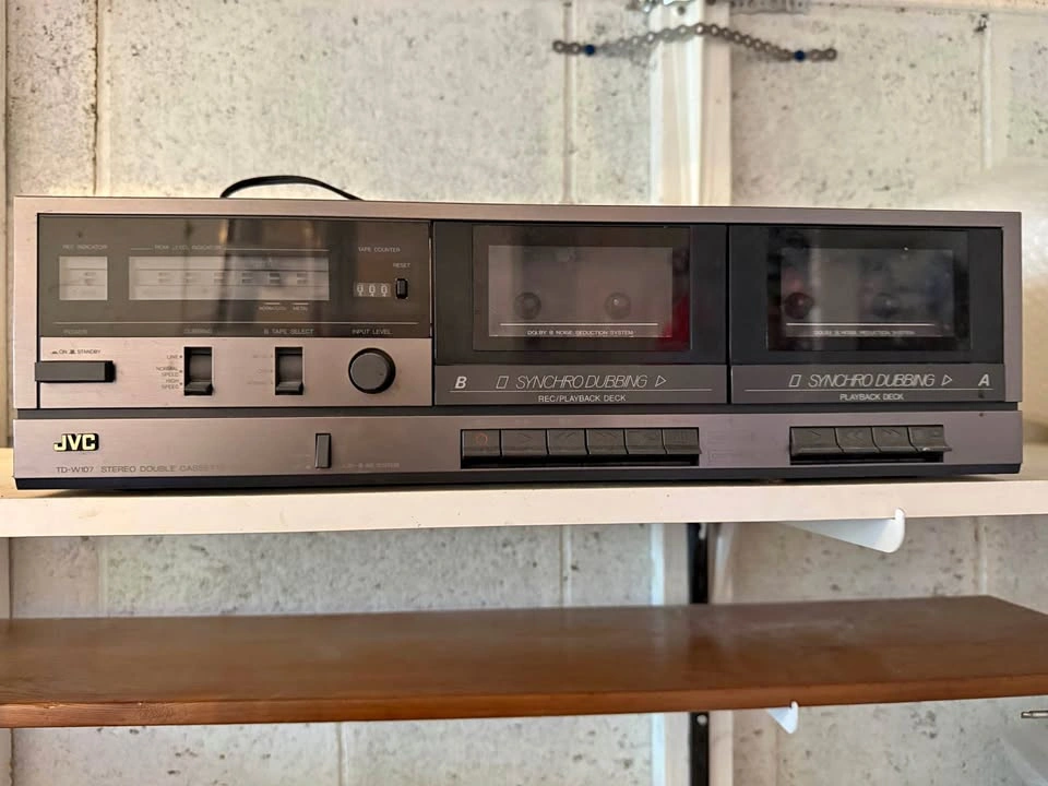 JVC TD-W107 Stereo Double Cassette Tape Deck Player/Recorder