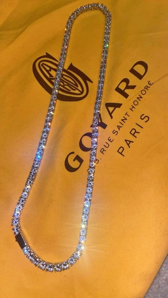 Iced out tennis chain