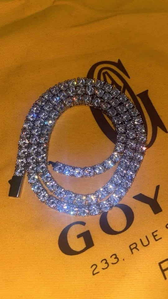 Iced out tennis chain - photo 2