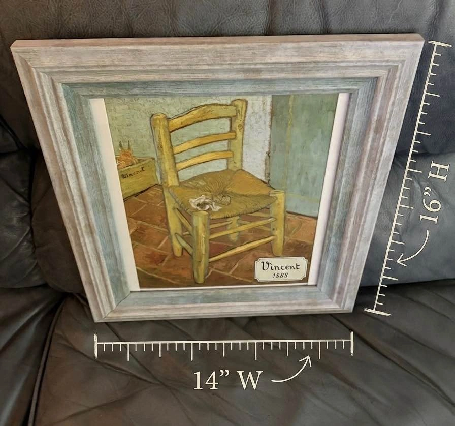 Vintage Framed Art Print – Van Gogh's Chair (1888) - photo 3