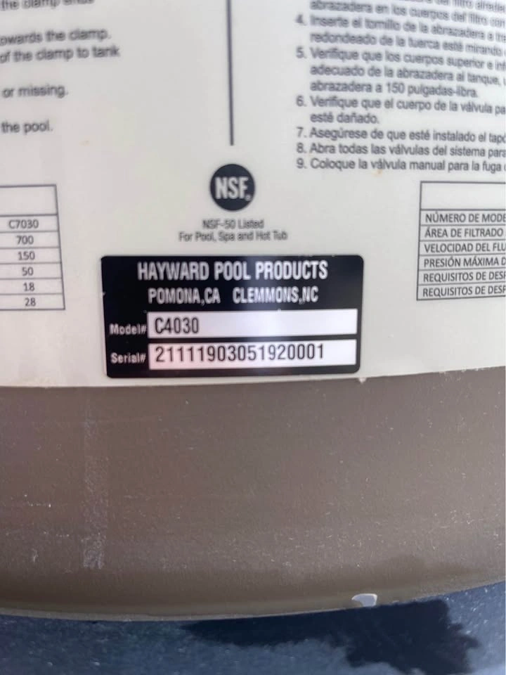 Hayward Swimclear C4030 425 sq ft Filter - photo 3