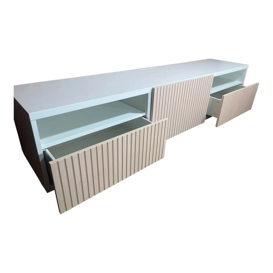 Custom IKEA BESTA TV Stand / Media Console – Fluted Doors – 71” - photo 3