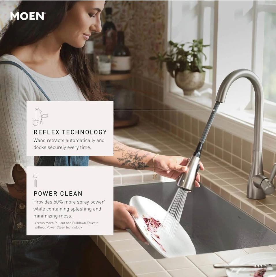 Moen 7622EWBL CIA Motionsense Wave Touchless Kitchen Faucet - photo 3