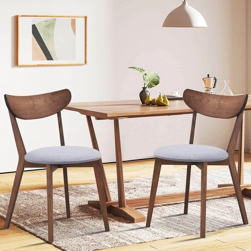 COSTWAY 4-Piece Mid-Century Modern Dining Chairs Set - photo 5