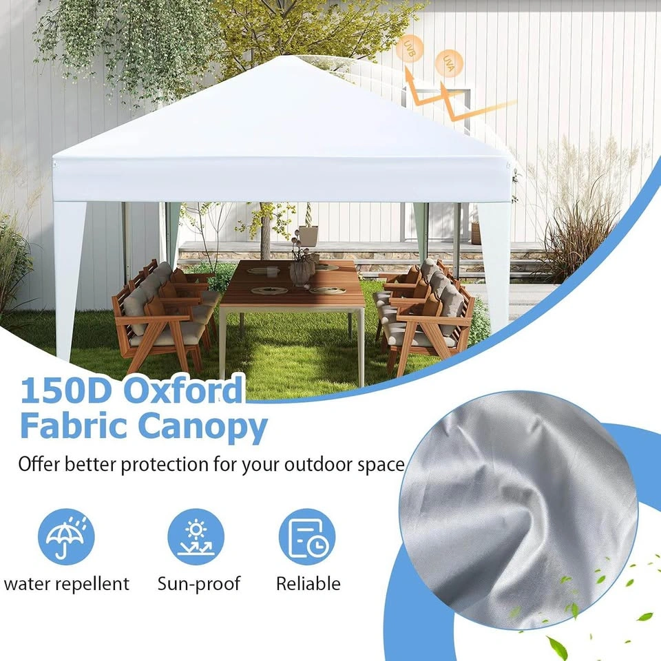 10 x 20 FT Pop up Canopy Tent with Carry Bag - White - photo 2