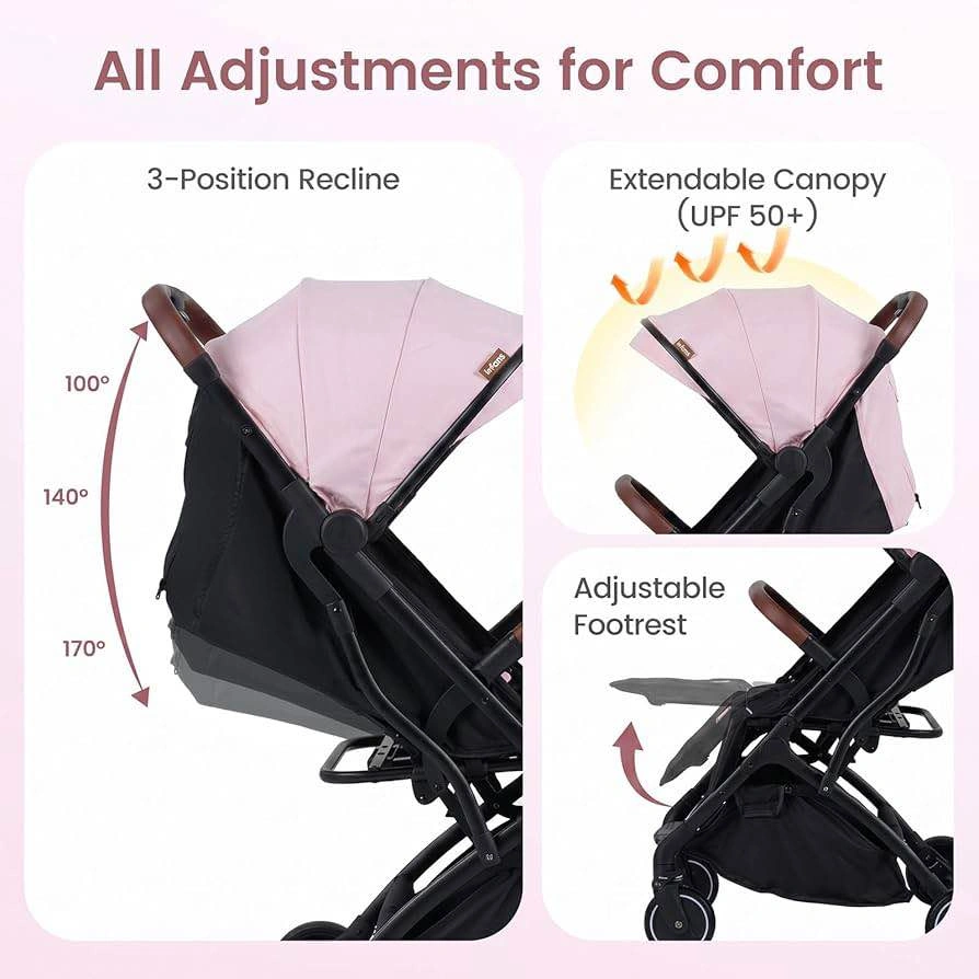 Travel Stroller, Lightweight Compact Baby Stroller - photo 2