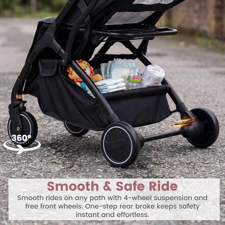 Travel Stroller, Lightweight Compact Baby Stroller - photo 5