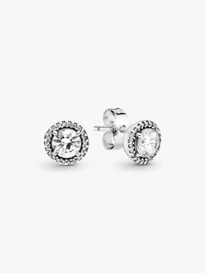 Pandora Round Sparkle Stud Earrings - photo 2