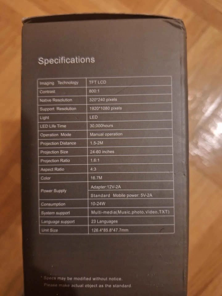 New mini projector - HDMI - photo 3