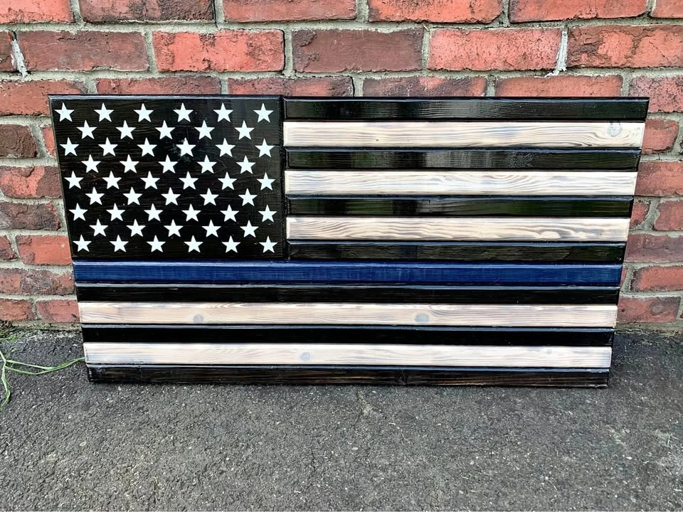 Handmade American ThinBlueline Flag