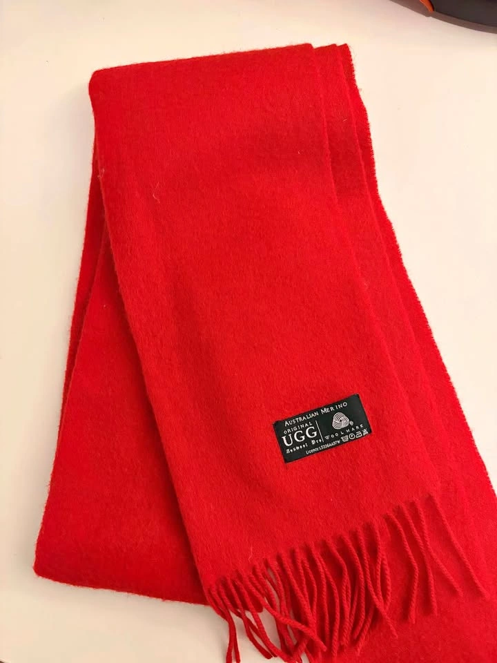 UGG Australian Merino Wool Red Scarf