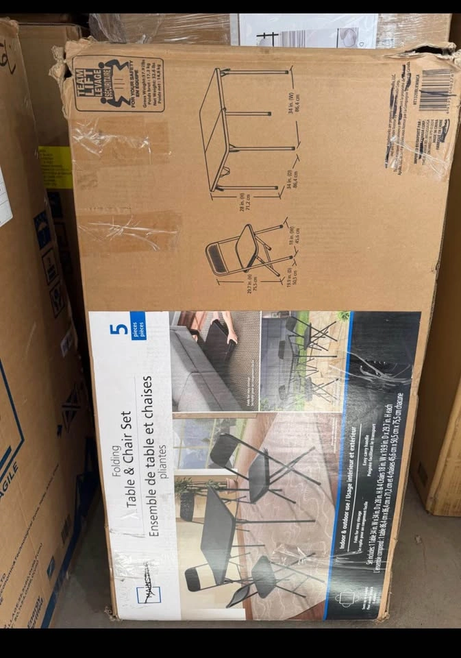 Mainstays Folding Table & Chair Set - photo 4