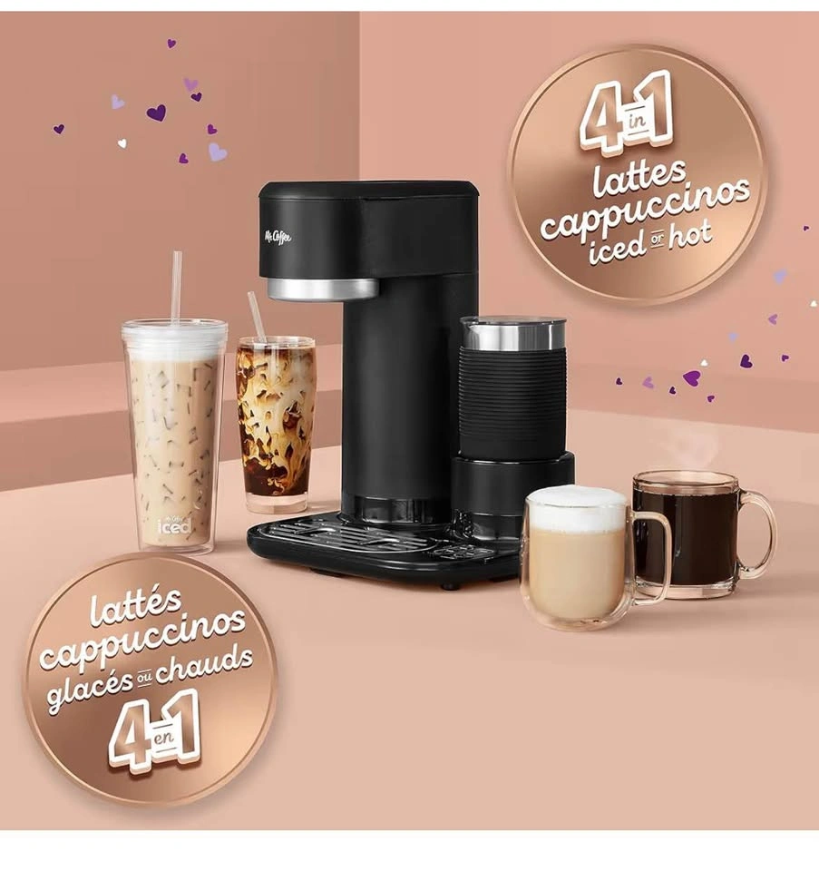 Mr. Coffee 4-in-1 Single-Serve Latte, Iced and Hot Coffee Maker - photo 2
