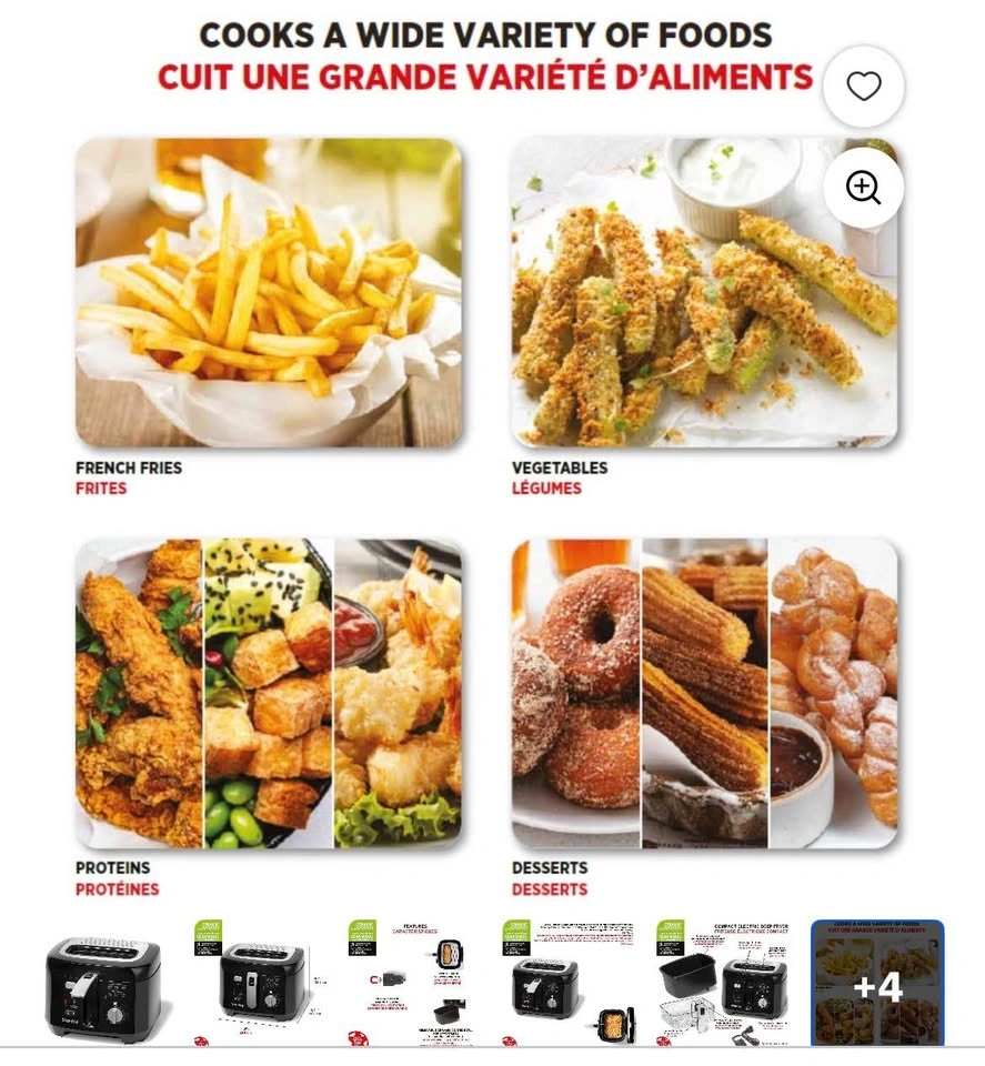 Starfrit 2.5L Oil Fryer with Removable Ceramic Bowl - photo 4
