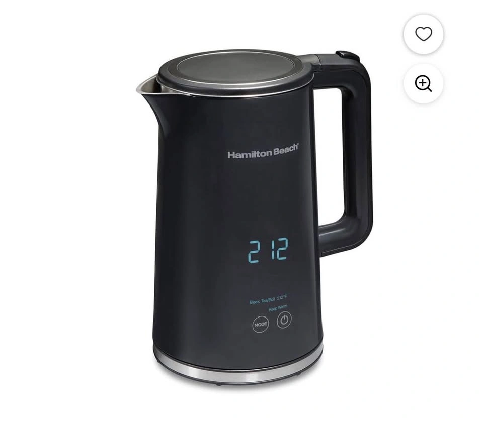 Hamilton Beach Refurbished Cool-Touch Digital Electric Kettle 1. - photo 4