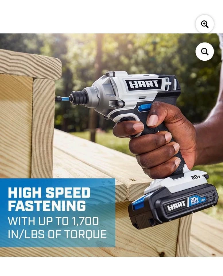 HART 20-Volt 3 Tool Combo Kit with 2 Batteries - photo 4
