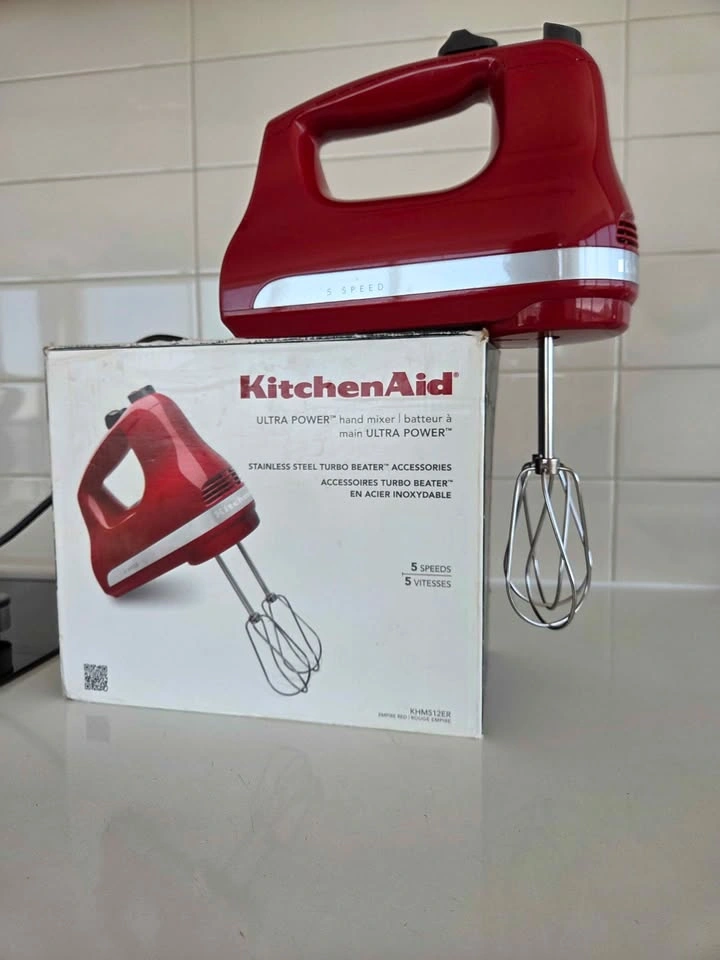 KitchenAid Ultra Power 5-Speed Hand Mixer | Empire Red | KHM512E - photo 3