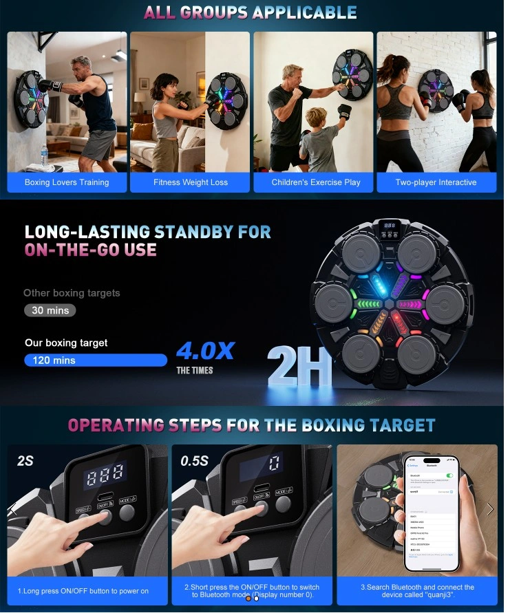 NEW Music Boxing Machine with Gloves - photo 4