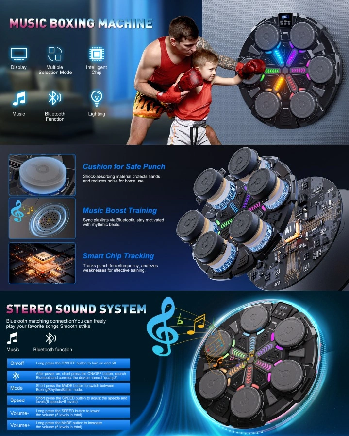 NEW Music Boxing Machine with Gloves - photo 5