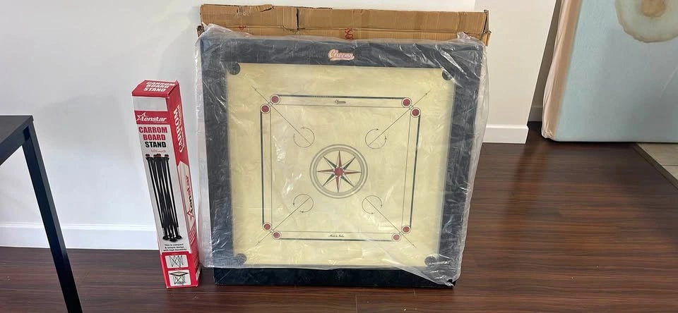 Carrom board with stand