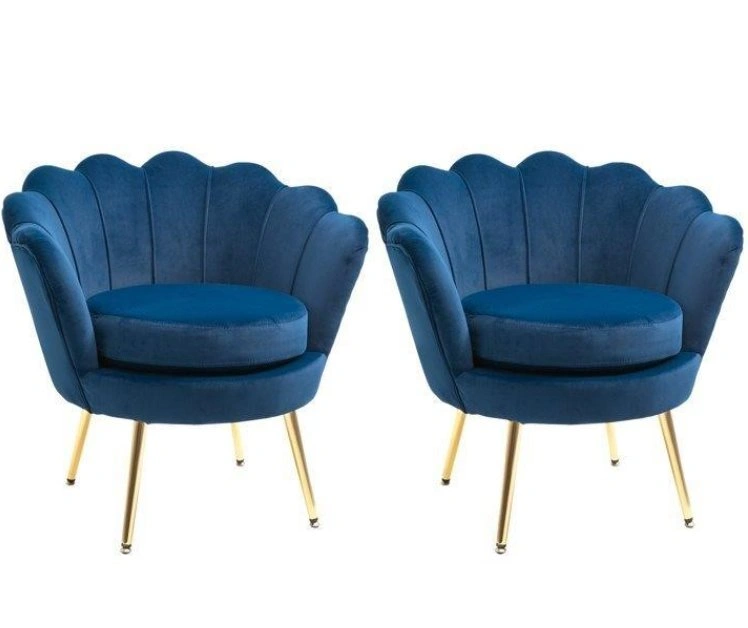 NEW Velvet Scallop Accent Chair - photo 4