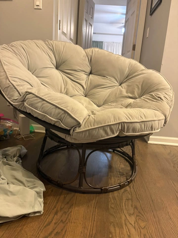 Round Papasan chair - photo 3