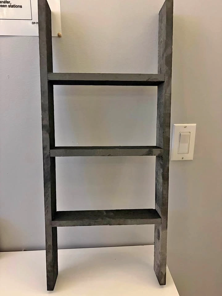 Rustic handmade Ladder Shelf