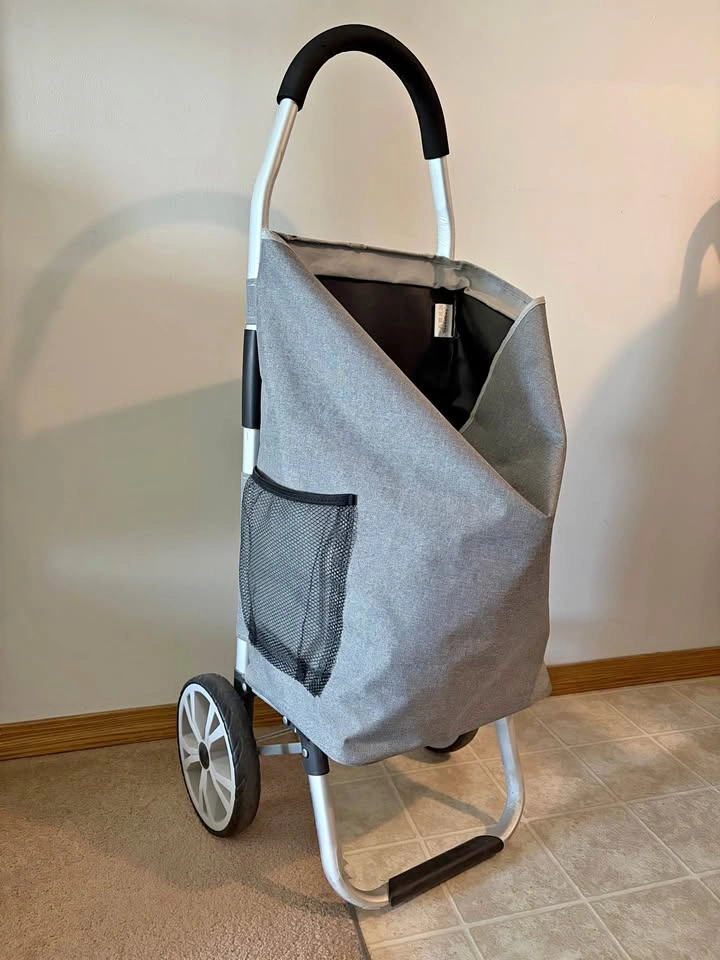 Metaltex Rolling Shopping Cart