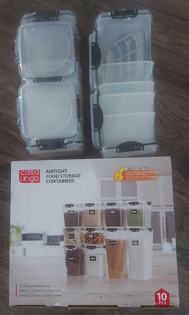 Food Storage Airtight Containers new 10 Piece