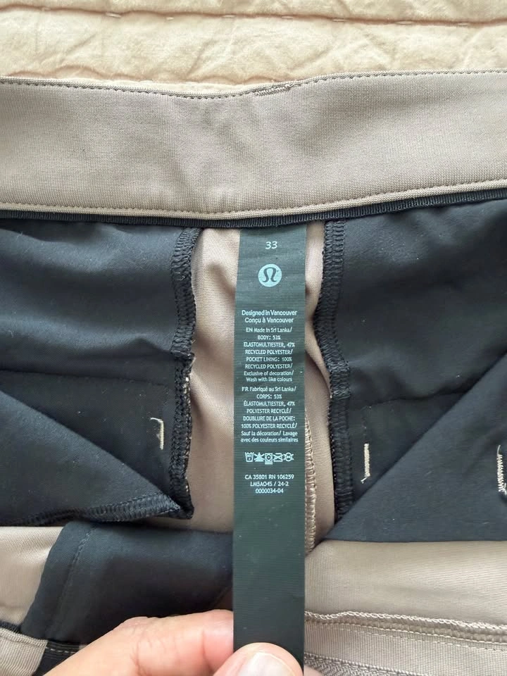 Lululemon ABC Slim-Fit Trouser – 33x32 (Taupetastic, Warpstreme) - photo 3
