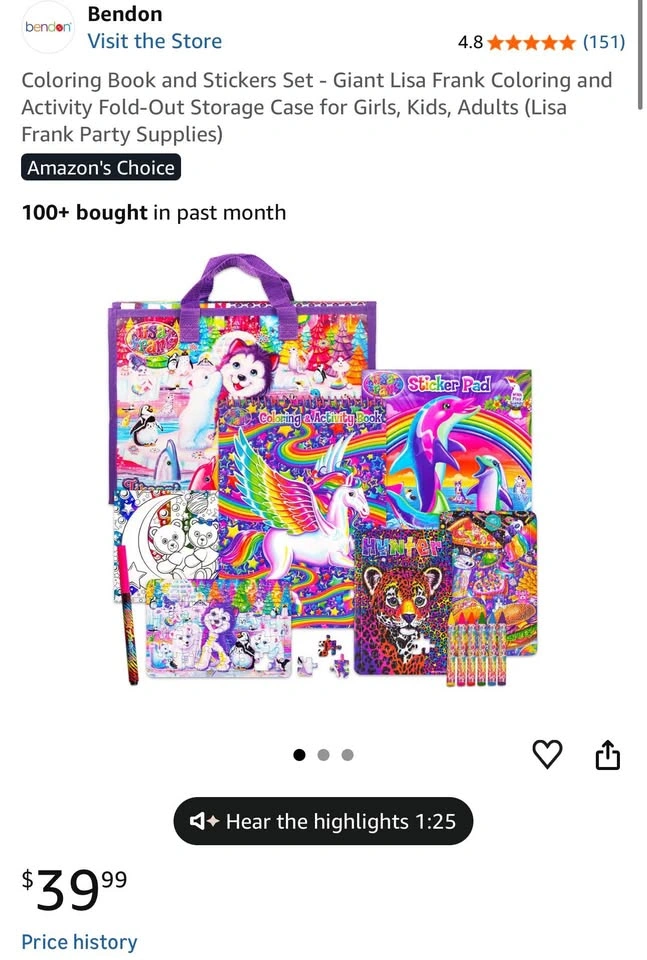 Brand New Lisa Frank Coloring & Activity Set – Giant Bundle - photo 4