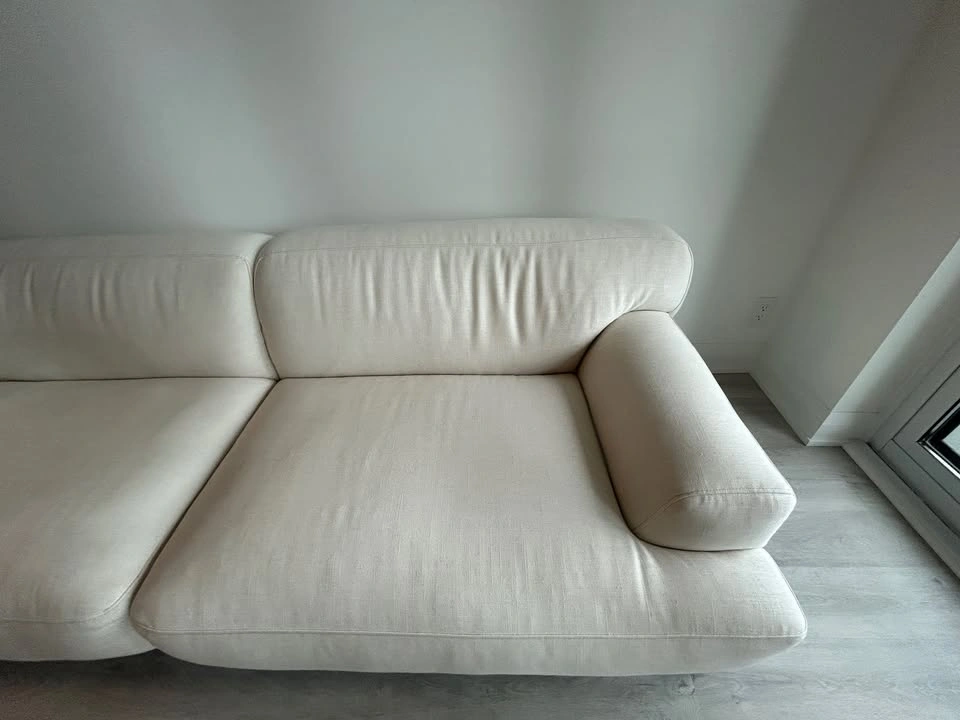Article Abisko 91” Sofa – Quartz White – Like New - photo 3