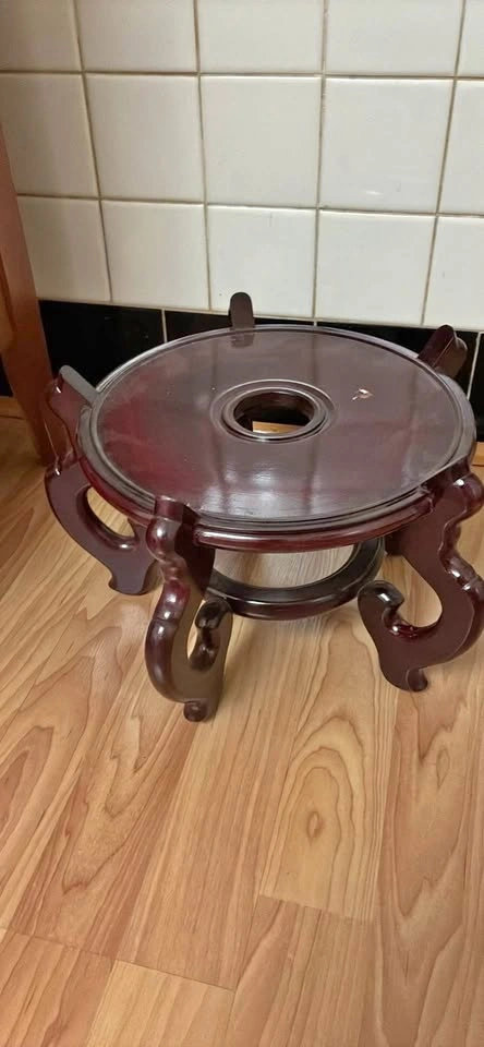 Wood plant stand