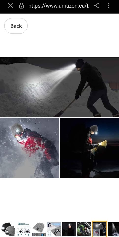 Beanie Hat With 4 LED Light Headlamps - photo 4