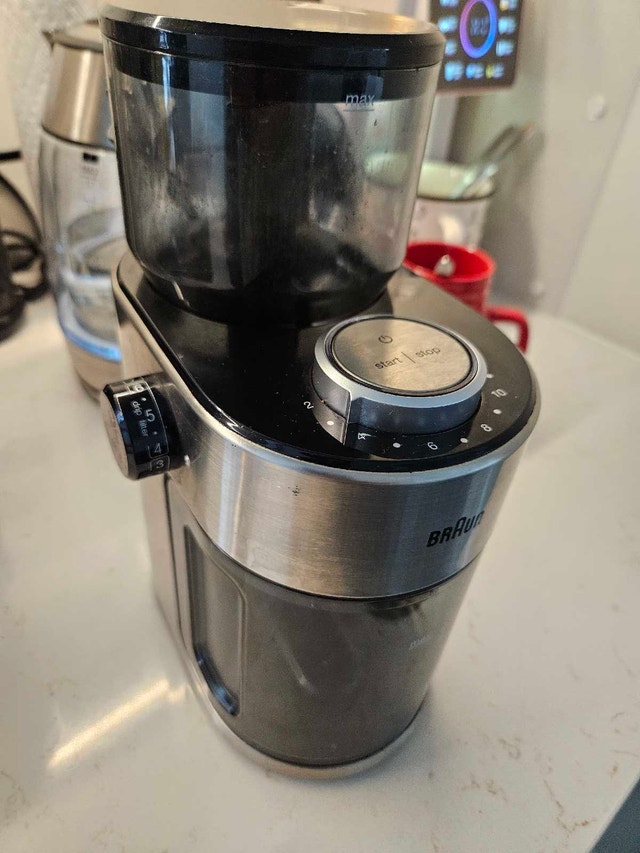 Braun Burr Coffee Grinder - KG7070, Stainless Steel, Black - photo 2