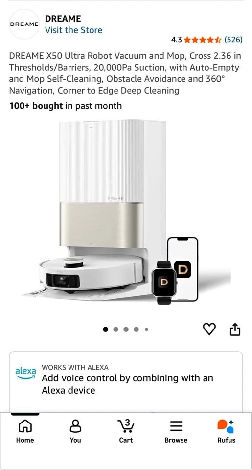 Dreame x50 ultra robot vacuum
