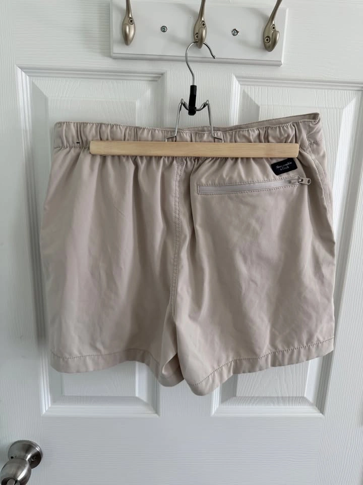 Abercrombie & Fitch Men’s Swim Shorts - Beige/Tan - Size Medium - photo 3