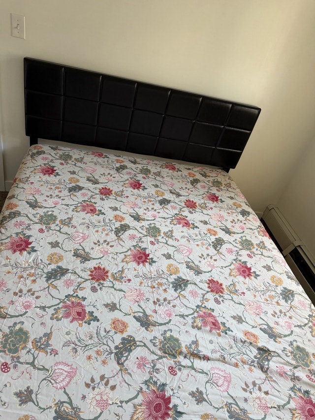 Queen size bed with mattress