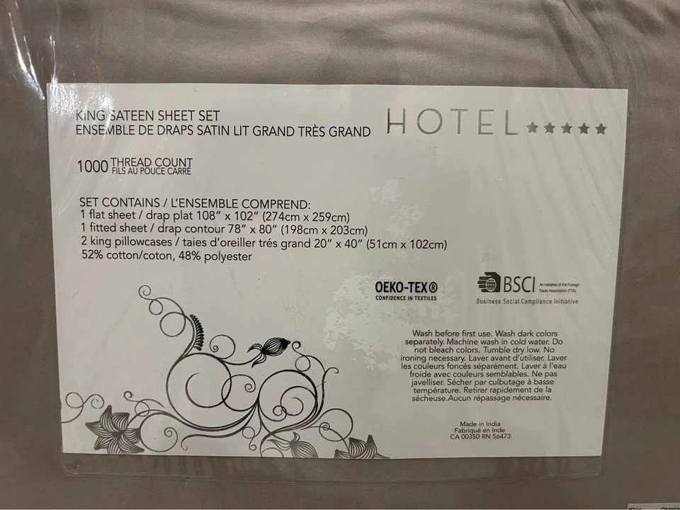 New 4 Piece King Size Satin Sheet Set - photo 2