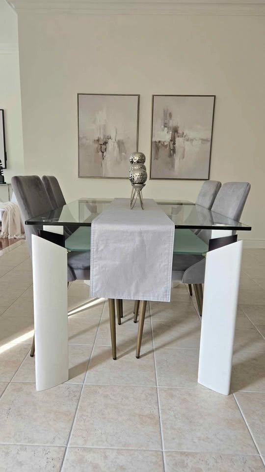 Modern Glass Dining Table - photo 2