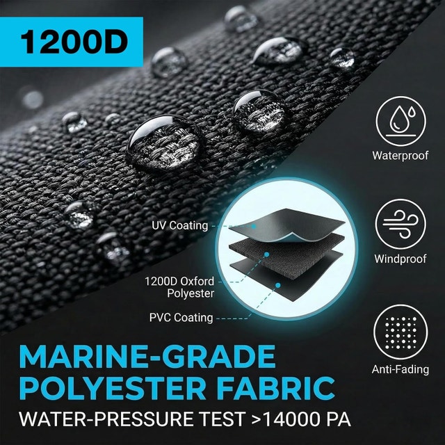 1200D Waterproof Outboard Motor Cover for Mercury 75HP-115HP - photo 2