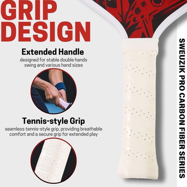 Pro Carbon Fiber Pickleball Paddle 16mm Honeycomb Core - photo 5