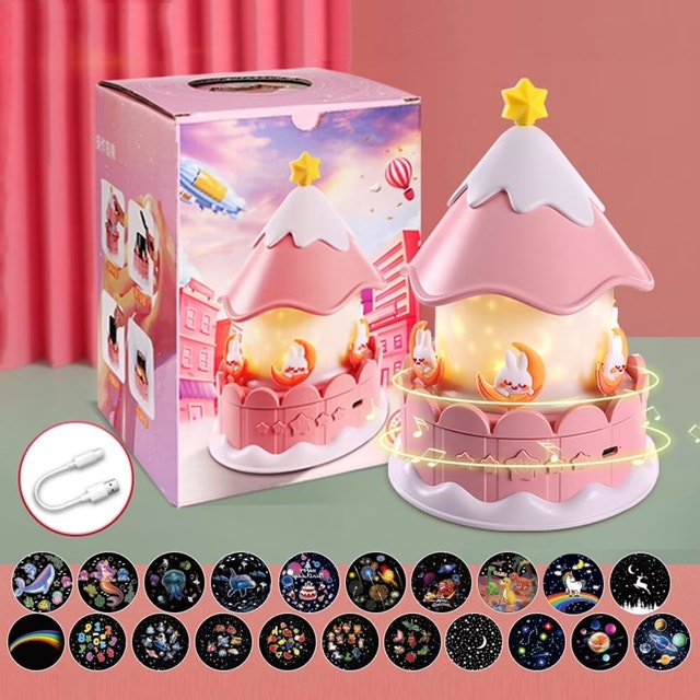 Kids Star Projector Night Light with 21 Films 360° Rotation - photo 2