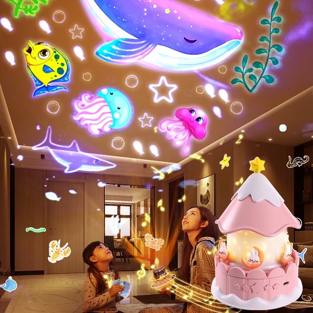 Kids Star Projector Night Light with 21 Films 360° Rotation - photo 3