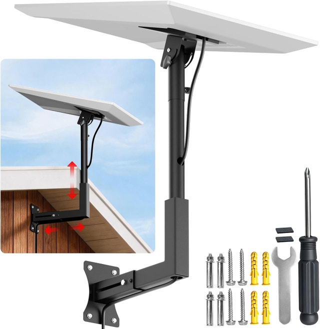 Starlink Gen 3 Adjustable Wall Mount Kit - Heavy Duty Roof/Eave