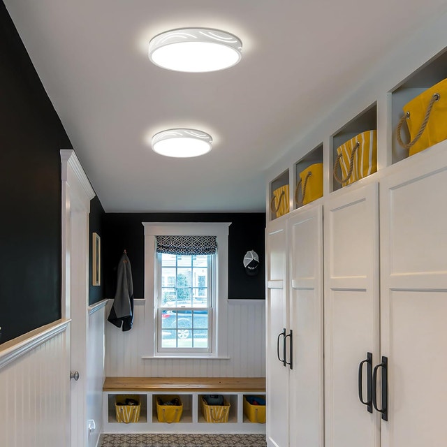 Modern Dimmable LED Ceiling Light 5CCT Flush Mount 11.8 White - photo 5